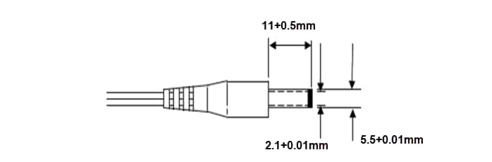 Mechanical Drawing - Triad Magnetics WSU Series External Switchmode Power Supplies